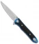 Artisan Cutlery Shark Frame Lock Knife CF/Blue Ti (3" Stonewash) 1707GS-BU