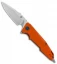 Artisan Cutlery Predator Liner Lock Knife Orange G-10 (3.75" Stonewash) 1706P-OE