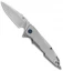 Artisan Cutlery Predator Frame Lock Knife Titanium (3.75" Stonewash) 1706G-ST