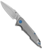 Artisan Cutlery Predator Frame Lock Knife Bead Blast Ti (3.75" SW) 1706G-GY