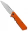 Artisan Cutlery Littoral Liner Lock Knife Orange G-10 (3.75" Stonewash)