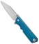 Artisan Cutlery Littoral Frame Lock Knife Blue Titanium (3.75" Stonewash)