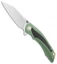 Bestech Pterodactyl Frame Lock Knife Green Ti/Carbon Fiber (3.6" Satin) BT1801B