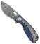 Viper Knives Voxnaes Lille Knife Blue Ti/Damascus (2.5" Damascus) VA5964BL