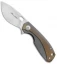 Viper Knives Voxnaes Lille Knife Gray/Bronze Ti (2.5" Satin M390) V5962TIBR