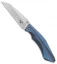 V Nives Ti-Sportster Frame Lock Knife Blue Titanium (3.75" Satin) V03TIPBL