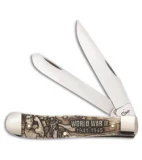 Case War Series Trapper WWII Traditional Knife 4.125" Bone (6254 SS) 22030
