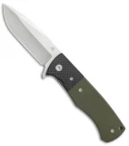 Nemesis Knives MPR-2 Liner Lock Knife OD Green G-10/CF (3.3" Satin) NK-21