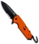 HK Karma First Response Tool Flipper Knife Orange G-10 (3.75" Black Serr)