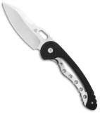 Nemesis Knives Haney Vertebrae Frame Lock Knife Black G-10 (3.5" Satin) NK-20