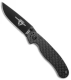 Ontario RAT Model 2 Liner Lock Knife Carbon Fiber/G-10 (3" Black) 8838