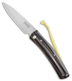 Mcusta MC-192C Slip Joint Knife Black/Yellow Wood (3.50" Satin)