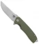 Bestech Knives Lion Liner Lock Knife Green G-10 (3.3" Satin)