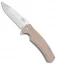 Tekut Tiburon Liner Lock Folding Knife Tan G-10 (3.75" Satin) LK5278