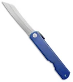 Nagao Higonokami No. 8 Friction Folder Smooth Blue Iron (2.8" Satin)