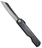 Nagao Higonokami Friction Folder Speckled Black (3" Aogami) HIGOC4B