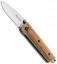 Fox Knives My One 279 Knife Olive Wood (2" Satin) FOX279OL