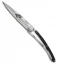 Deejo Silver Wilkinson Tattoo 37g Ultra-Light Knife Black Grenadill (3.7" Matte)