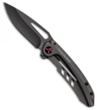 Tec-X TH-1 Frame Lock Knife Black Stainless Steel (2.875" Black) T01183.5 52163