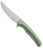 WE Knife Co. 704C Liner Lock Knife Green Ti (3.6" Hand Rubbed)
