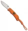 Outdoor Edge Mini-Blaze Lockback Knife  Orange TPR (2.2" Satin)