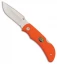 Outdoor Edge Grip-Blaze Lockback Knife Orange TPR (3.2" Satin)