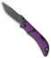 Outdoor Edge Chasm Lockback Folding Knife Purple Zytel (2.5" Black Stonewash)
