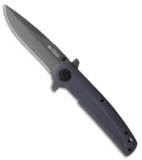 Kizlyar Biker X D2 Folding Knife Blue G-10 (3.625" Gray) KK0144