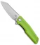 Stedemon Knife Co. ZKC C02 Reverse Tanto Knife Green G-10 (3.75" Satin)