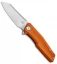 Stedemon Knife Co. ZKC C02 Reverse Tanto Knife Orange G-10 (3.75" Satin)