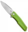 Stedemon Knife Co. ZKC C02 Liner Lock Knife Green G-10 (3.75" Satin)