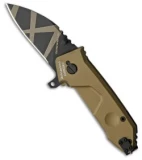 Extrema Ratio MFO D Liner Lock Knife Tan Aluminum (2.625" Tan Camo)