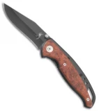 Browning Ebony Frame Lock Knife Cocobolo Clip Point (3.75" Black)