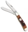 Bear & Son Mini Trapper Knife Red Stag Bone (2.75" Satin) CRSB07