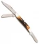 Bear & Son Large Stockman Knife Genuine India  Stag (2.875" Satin) 547