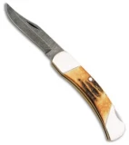 Bear & Son Lock Back Knife Genuine India Stag (2.75" Satin) 505D