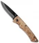 Stone River Ceramic Liner Lock Knife Desert Ironwood (2.75" Black) SRG2BMD