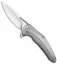 Brous Blades XR-1 Flipper Knife Titanium (3.5" Satin)