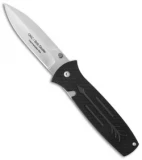 Ontario OKC Dozier Arrow Liner Lock Folding Knife Black G-10 (3.6" Satin)