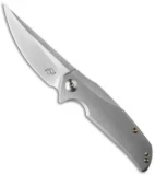 Liong Mah Design Tempest Flipper Knife Titanium (3.75" Stonewash)