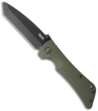 Southern Grind Bad Monkey Tanto Knife OD Green G-10 (3.8" Black)