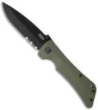 Southern Grind Bad Monkey Drop Point Knife OD Green G-10 (4" Black Serr)