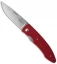 Fallkniven PCrr Folding Knife Red Grilon (3" Satin)