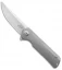 Liong Mah Design Warrior One V2 Titanium Flipper Knife (3.375" Stonewash)