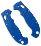 Spyderco Manix 2 XL Custom Honeycomb Pattern G10 Scales Allen Putman (Blue)