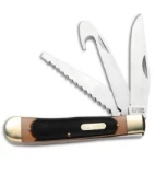 Schrade Old Timer Premium Trapper Knife 4.125" Sawcut 69OT