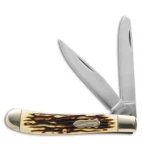 Schrade Uncle Henry Pro Trapper Knife 3.875" Staglon 285UH