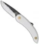 Svord Peasant Knife Friction Folder White Polypropylene (3.25" Black)