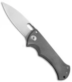 John Gray Knives Custom Bloodshark Frame Lock Knife Ti Thick Blade (3.25" Satin)