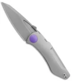 Jake Hoback Knives Summit Frame Lock Knife Titanium/Purple (4.25" SW)